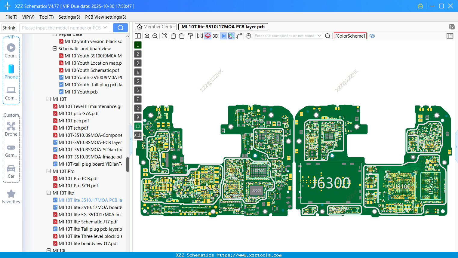 Xiaomi MI 10T Lite 3510J17MOA PCB Layer